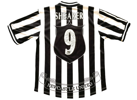 Newcastle Home Shirt 1997-99 SHEARER 9 (good) Adults Large