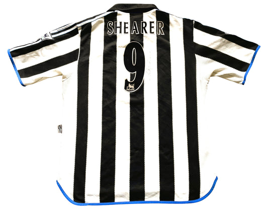 Newcastle Home Shirt 1999 SHEARER 9 signed (fair) Adults XXL