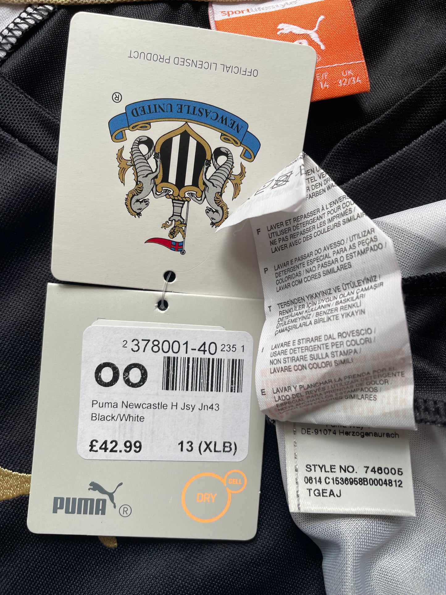 Newcastle 2014/15 Home Shirt (excellent) Adults XS/YouthXL 164 32/34 BNWT