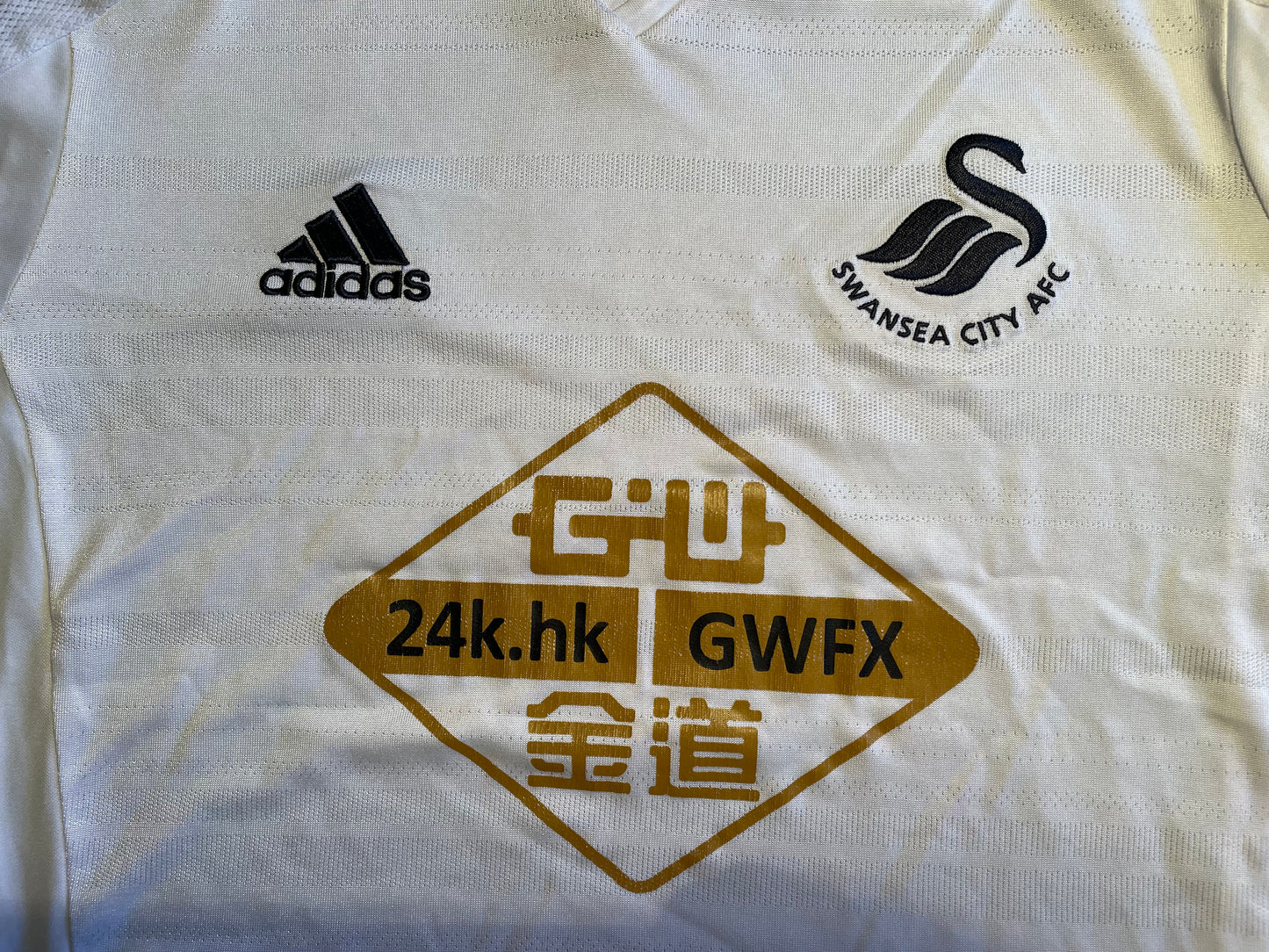 Swansea City 2014 Home Shirt (very good) Adults XXS / XL Youth. Height 20 inches