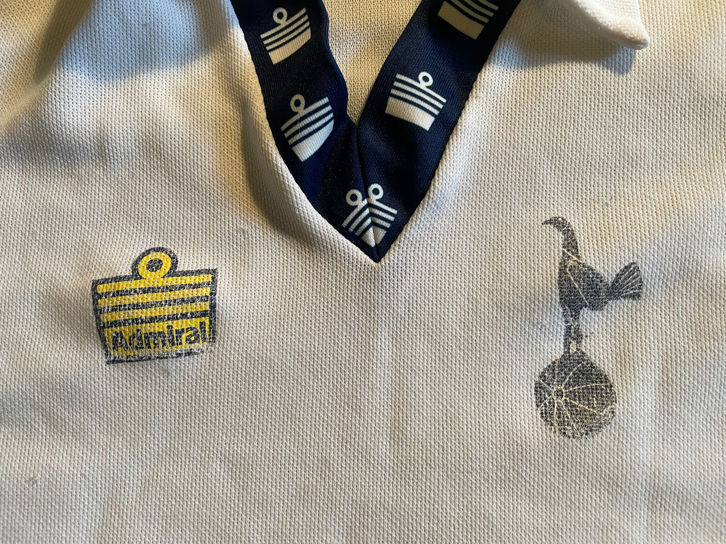 Tottenham 1977 Home Shirt (good) Childs. Size faded. 6 to 8 years? Height 15 inch