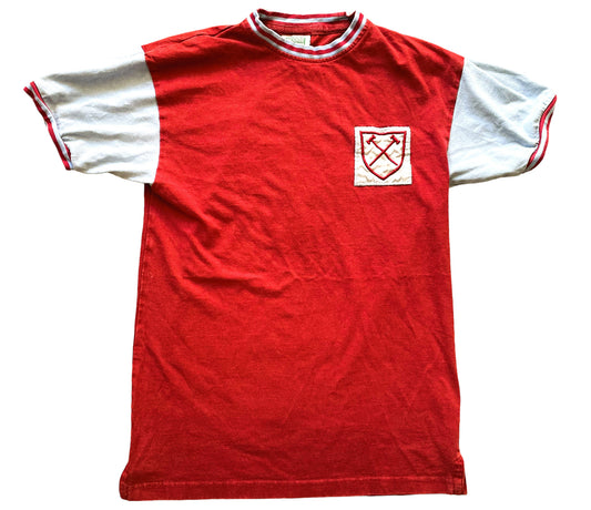 West Ham Home Shirt 1960 -61 (fair) Adults Small Score Draw