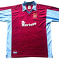 West Ham Home Shirt 1997-98 (very good) Adults XXXL Score Draw official repro