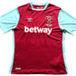 West Ham Home Shirt 2016 - 17 (fair) Adults Large Umbro