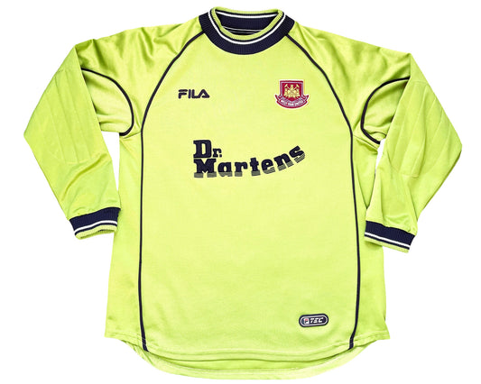 West Ham Goalkeeper Shirt 2000-01 (good) Adults Small though XLB on tag