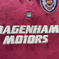 West Ham 1995-97 Home Shirt (good) XXL Score Draw official repro