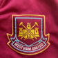 West Ham Home Shirt 1998-99 (excellent) Adults Small Score Draw official repro