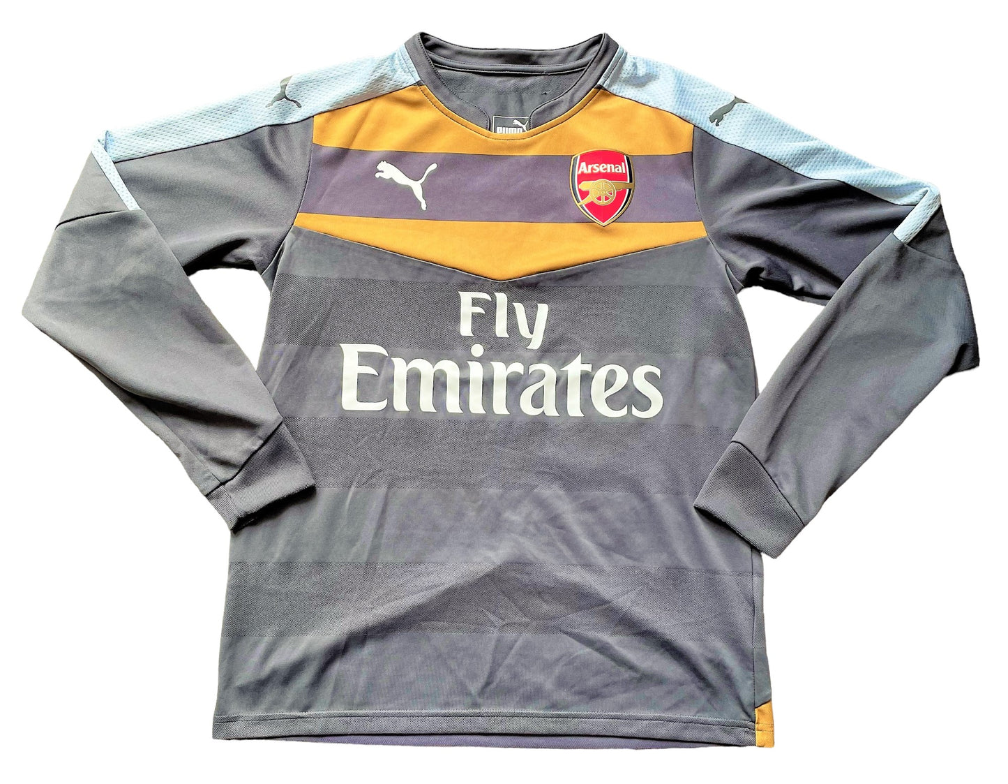 Arsenal Goalkeeper Shirt 2015 (excellent) Adults Small/Youths XL Height 21 inches