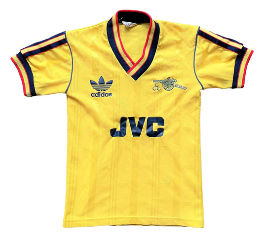 Arsenal Away Shirt 1986- 88 Original (good) Size 66-71 Kids maybe 2 to 6 years Adidas