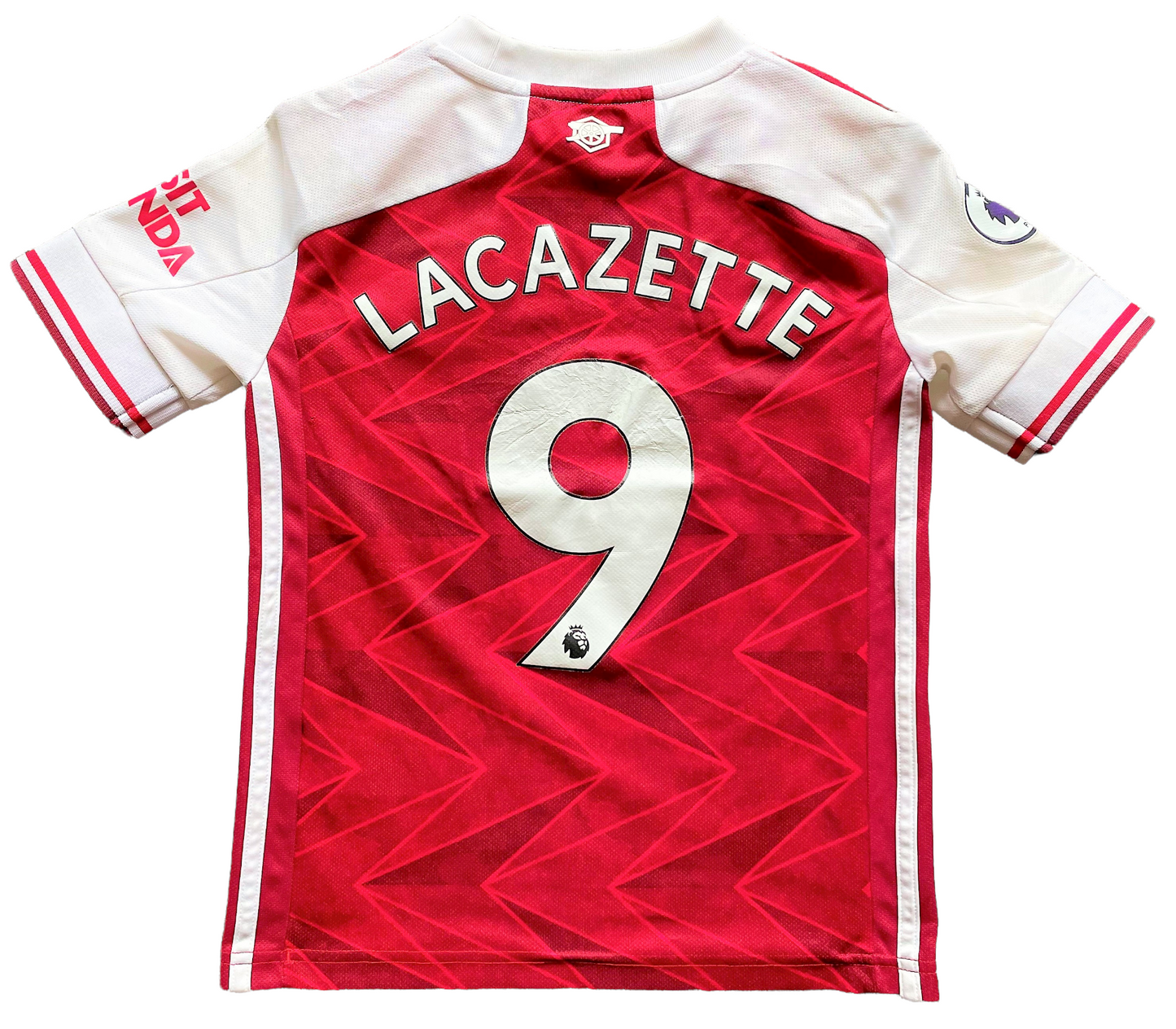 2020-21 Arsenal Football Shirt LACAZETTE #9 (good) Childs 7-8 years