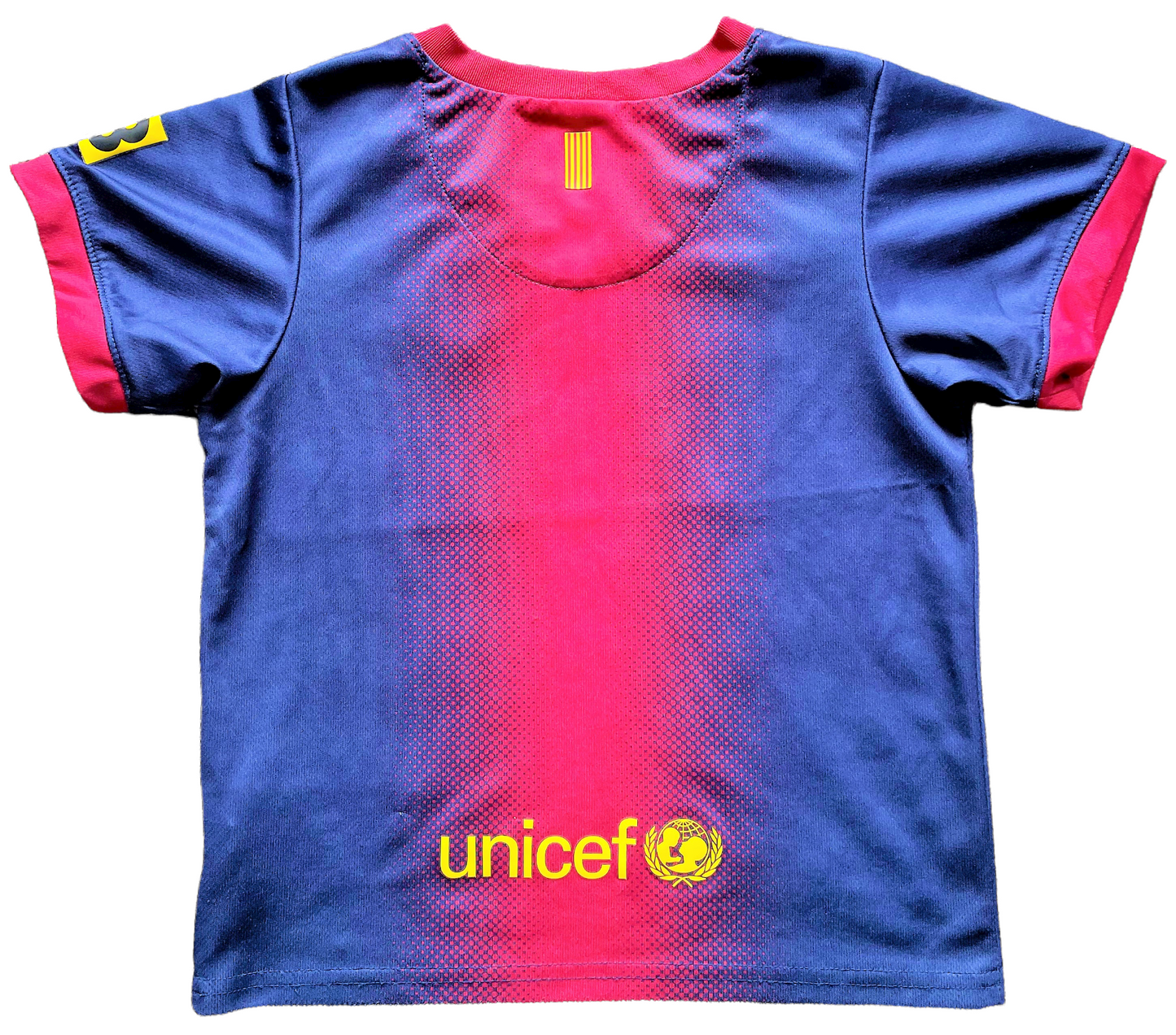Barcelona Home Shirt 2012 (very good) Child XSmall Aged 4 to 6? Height 14 inches
