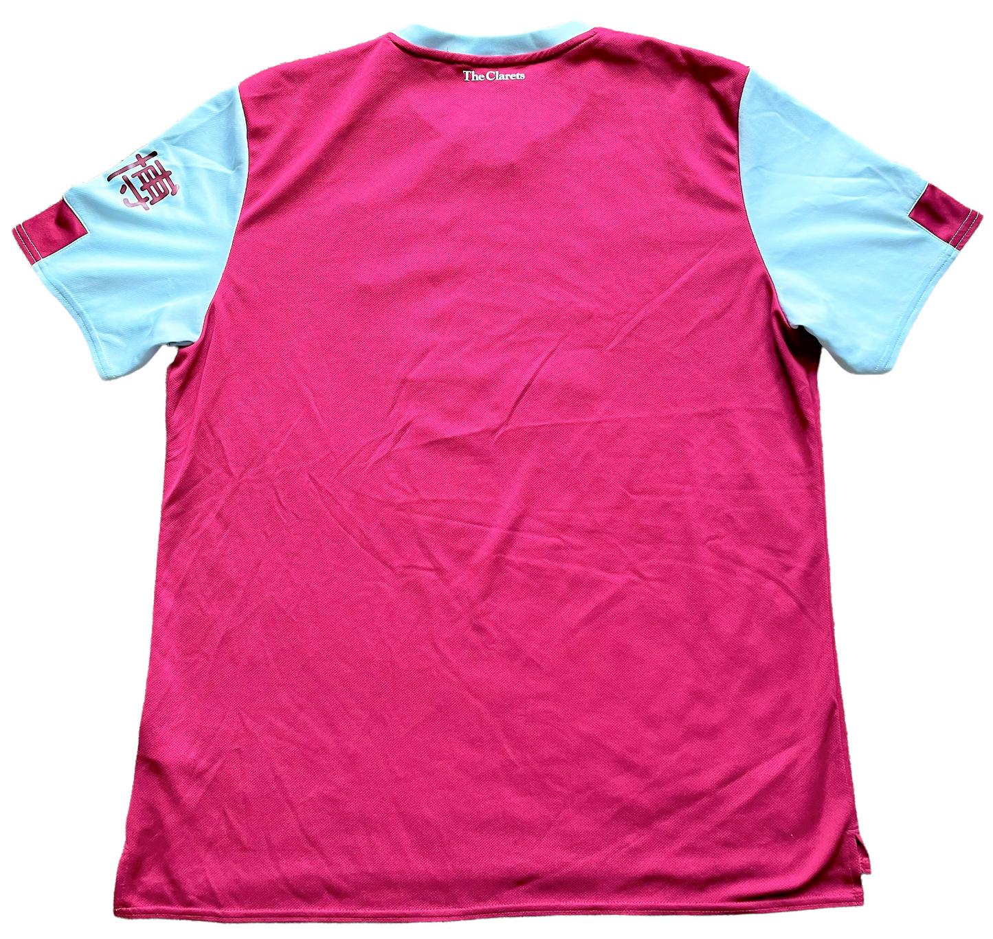 Burnley Home Shirt 2019 (excellent) Adults Large. Height 24 inches