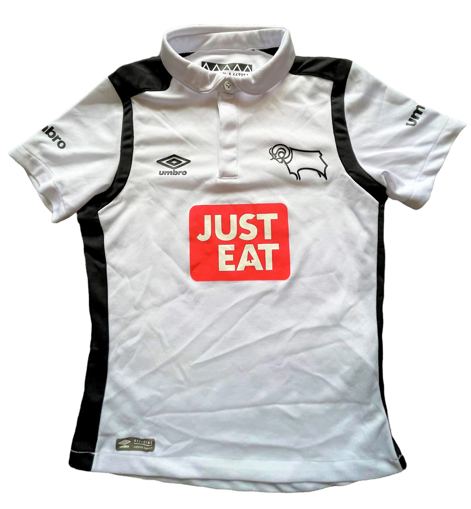 2016-17 Derby County Home Shirt (excellent) Small Boys