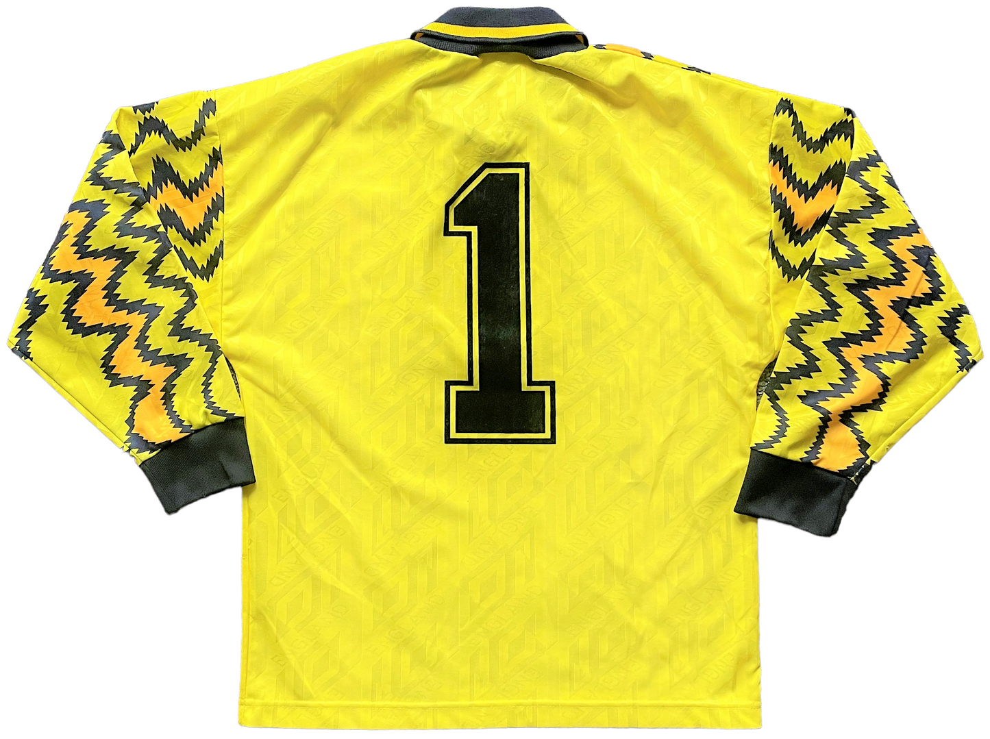England 1992 Goalkeeper shirt (excellent) AdultsSmall/Large Youth.