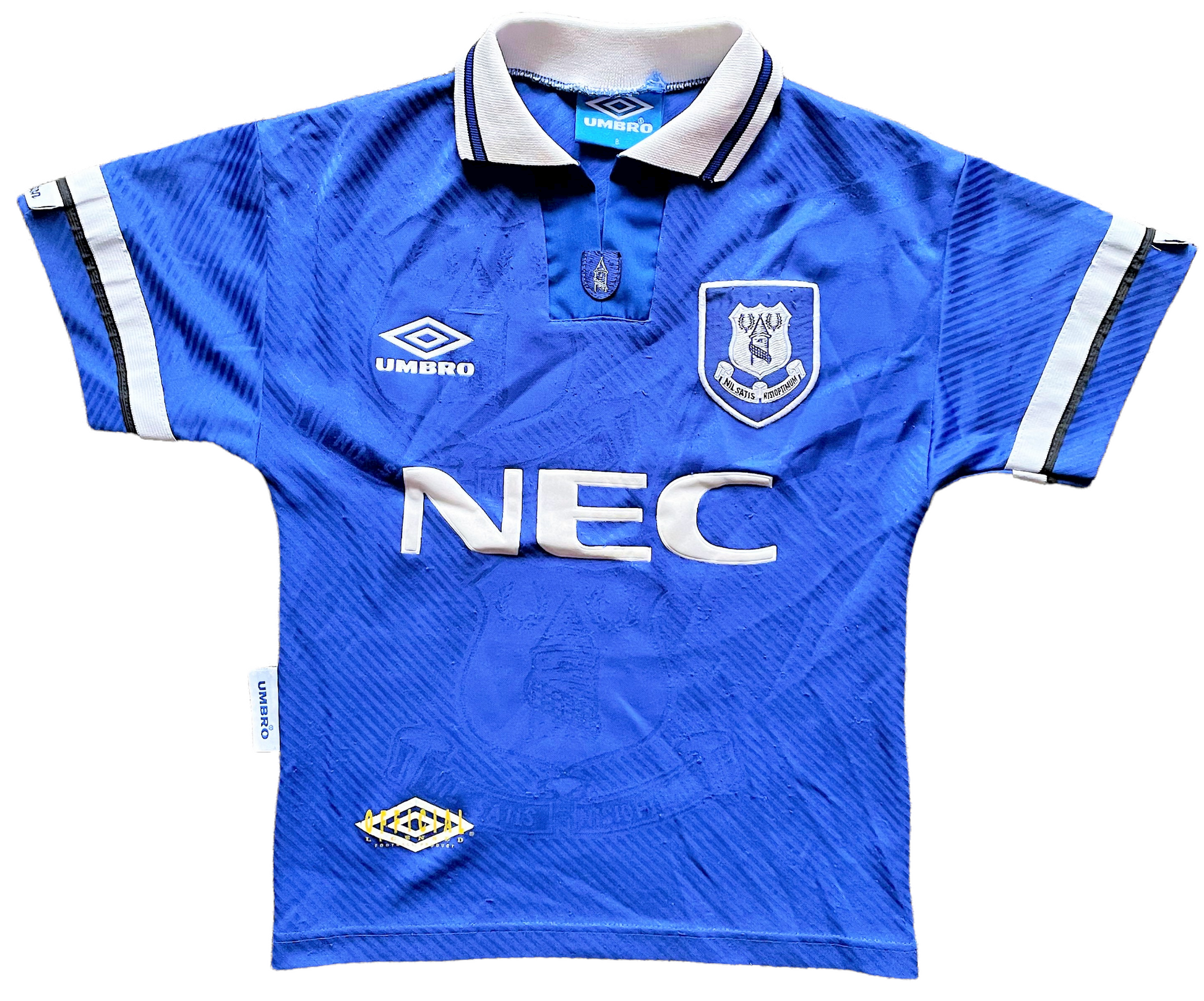 1993-95 Everton Home Shirt (good) Boys. 10 year