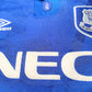 Everton Home Shirt 1993/95 (good) Aduld XXS/ Large Boys. Height 18 inches