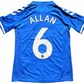 2020-21 Everton Home Shirt ALLAN #6 (excellent) Youths XLarge