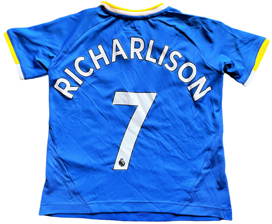 2021-22 Everton Shirt RICHARLISON #7 (excellent) Childs 6 year.