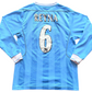 2003-04 Manchester City Home Shirt REYNA #6 (good) Youths 32-34