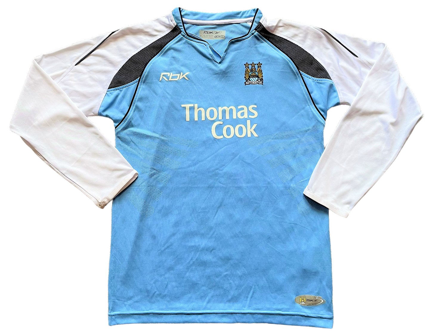 Manchester City Home Shirt 2006 (very good) Adult XS/Youths 30-32. Height 20 inches