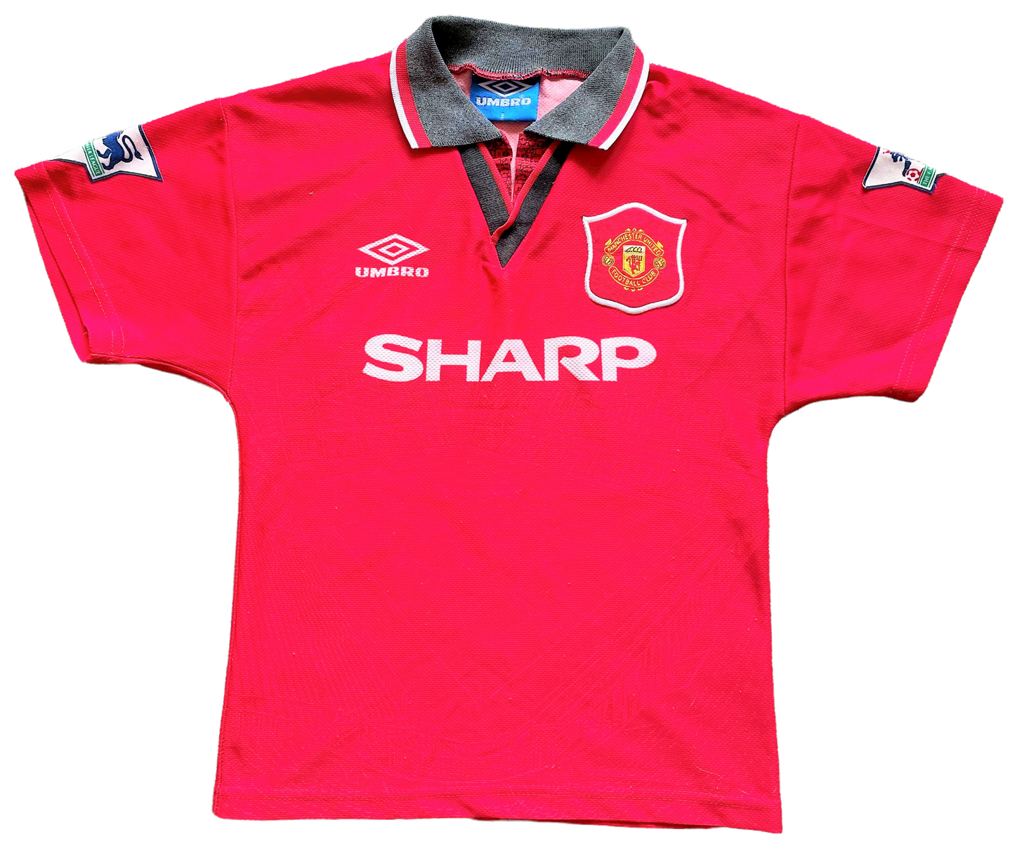 Man United Shirt 1994 HUGHES 10 (average) Childs. Height 16 inches