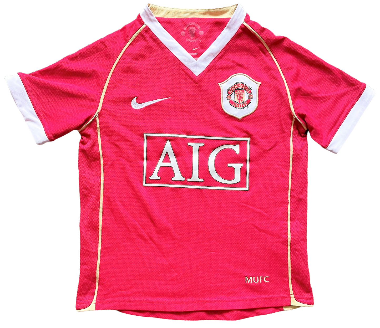 Man United Home Shirt 2006 ROONEY 8 (very good) Childs 6-8yrs. Height 15 inches