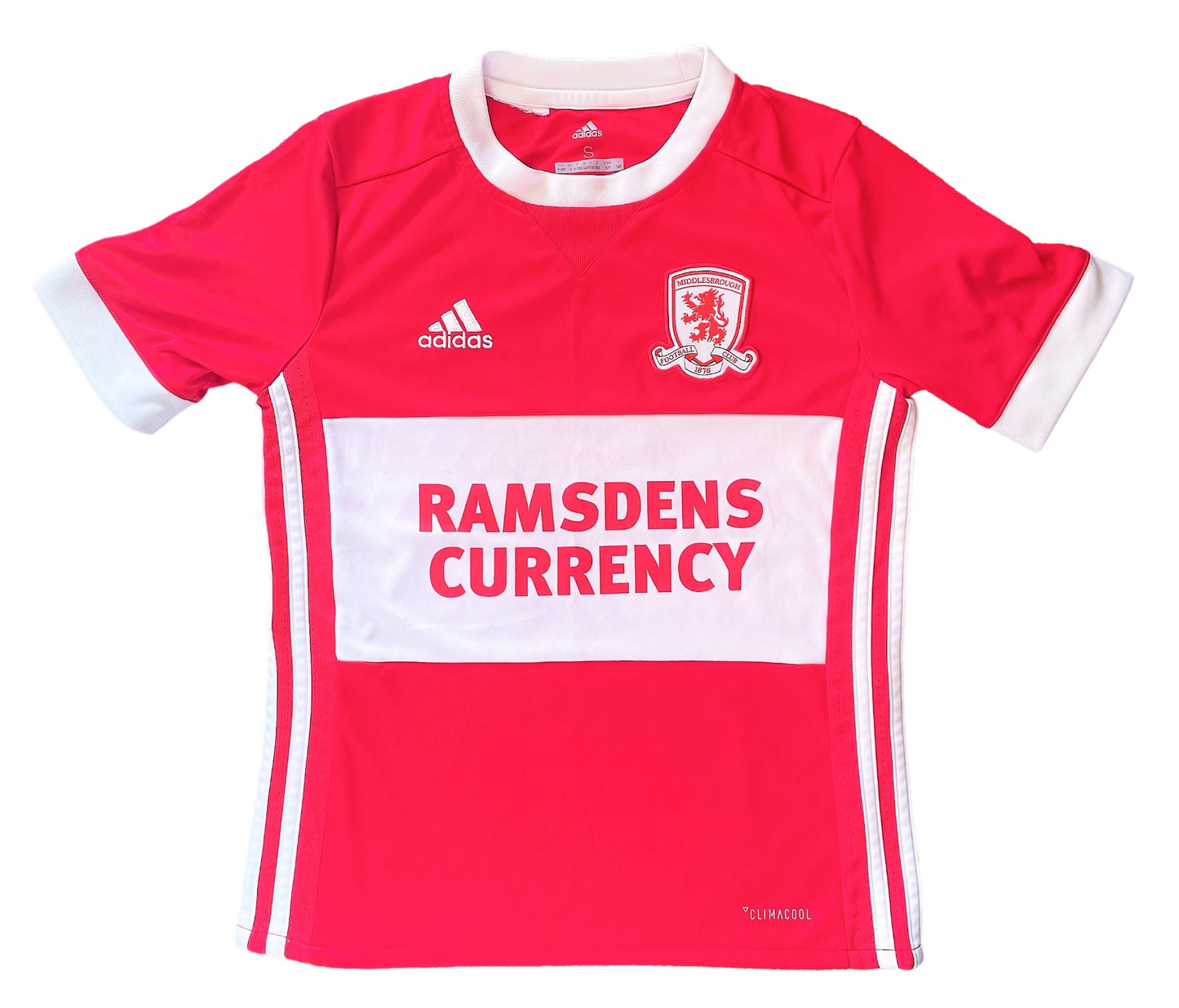 Middlesbrough Home Shirt 2017/18 (very good) Childs aged 9-10 years. Height 18 inches