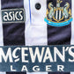 Newcastle Home Shirt 1993 (good) Adults XXS/Large Boys. Height 22 inches