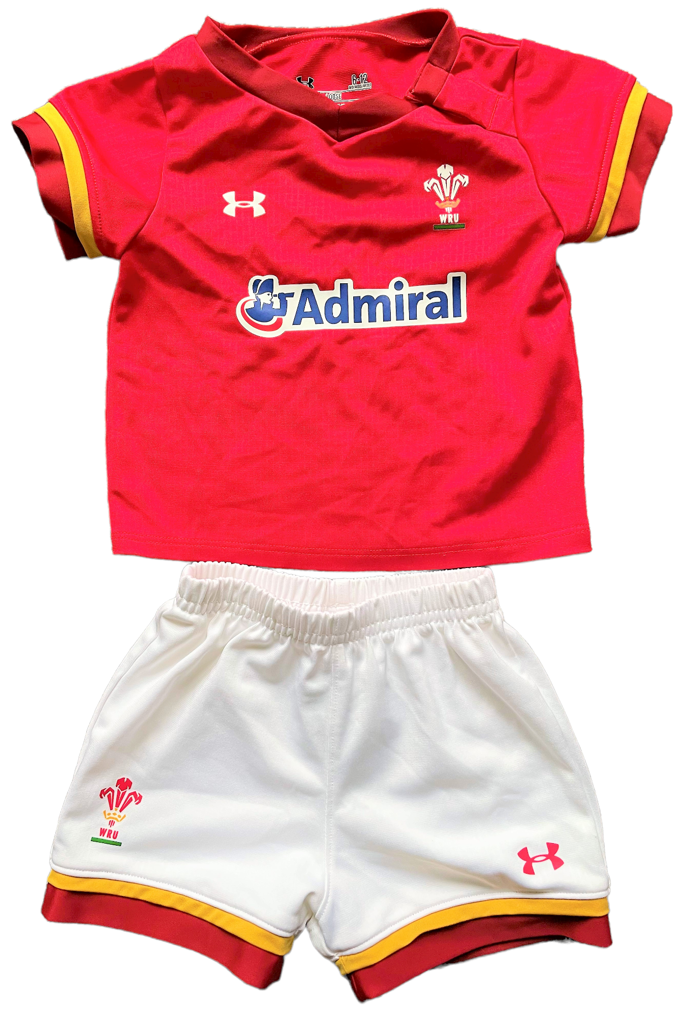 2015-16 Wales Rugby Kit. Shirt and Shorts (excellent) 6 to 12 months