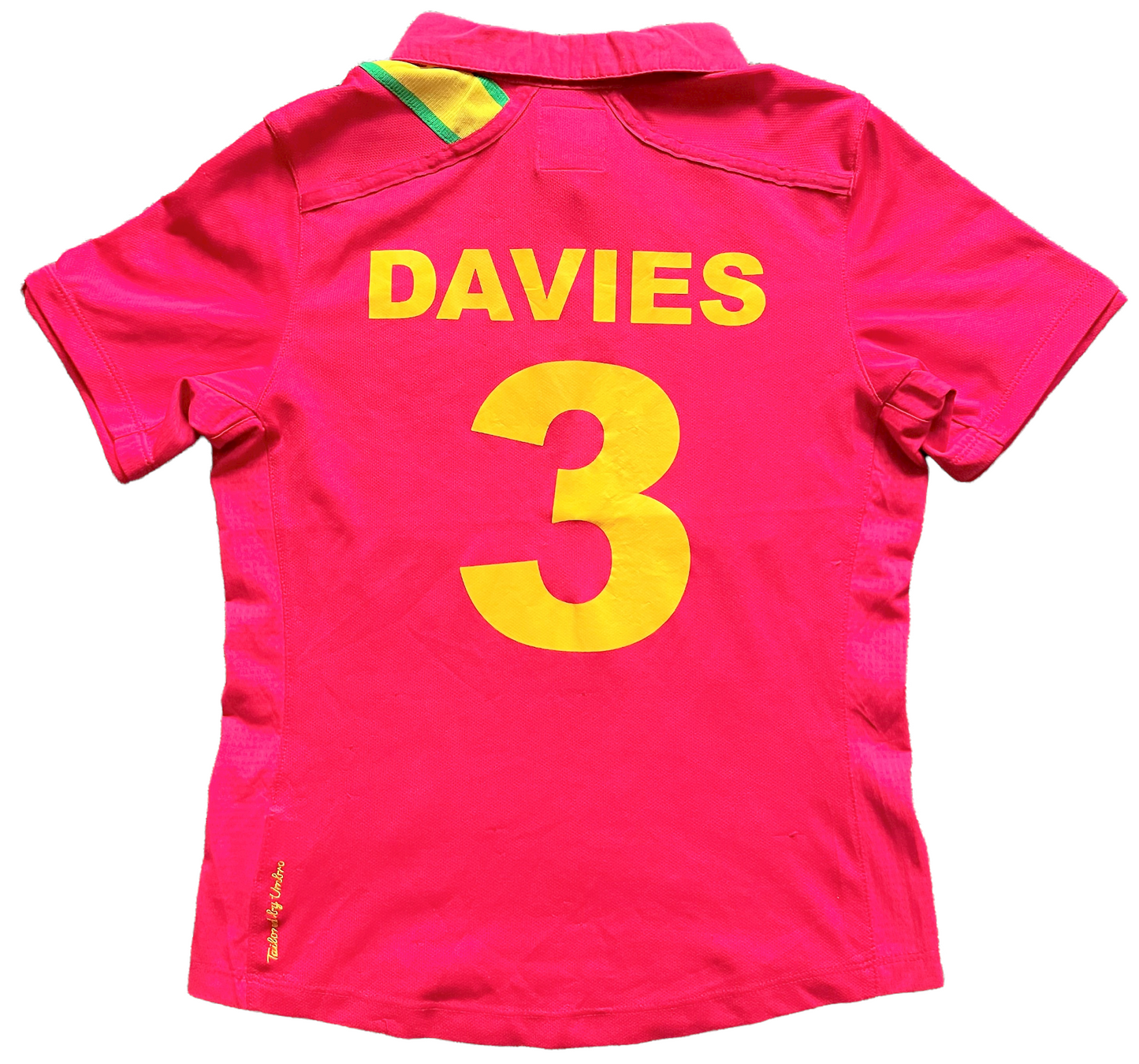 2012-13 Wales Home Shirt DAVIES #3 (very good) Small Boys