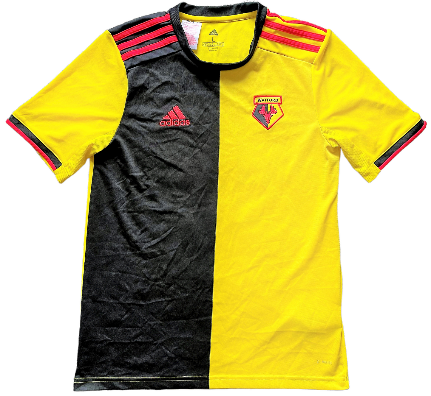 Watford Home Shirt 2019/20 (excellent) AdultsXS/Youths 13 to 14 years. Height 22 inches