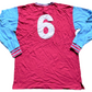 West Ham 1963 Home Shirt Score Draw (excellent) Adults Large -more like Small. Height 25 inches