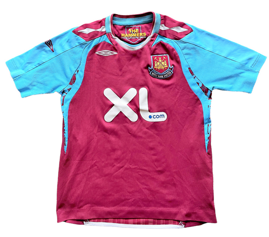 2007-08 West Ham Home Shirt (very good) Small Boys